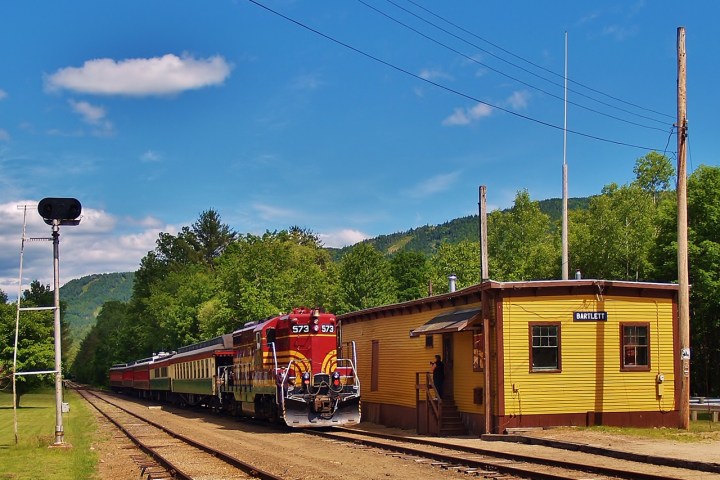 a train on a steel track