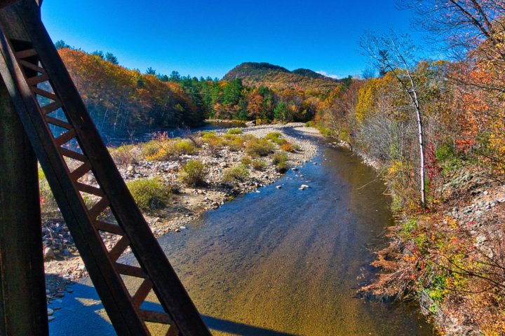 a bridge over a body of water