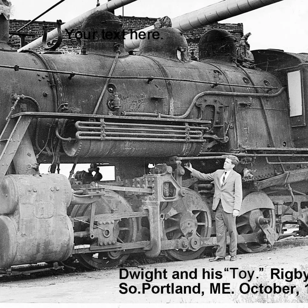 Dwight Smith with Locomotive, 1968