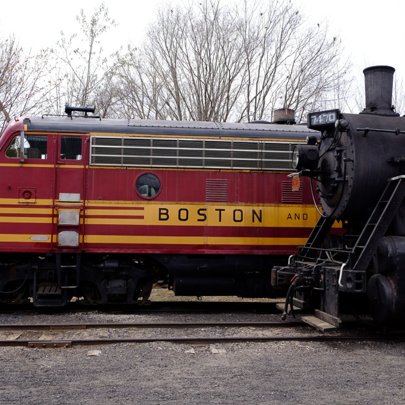 a train on a steel track