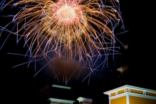 fireworks in the sky
