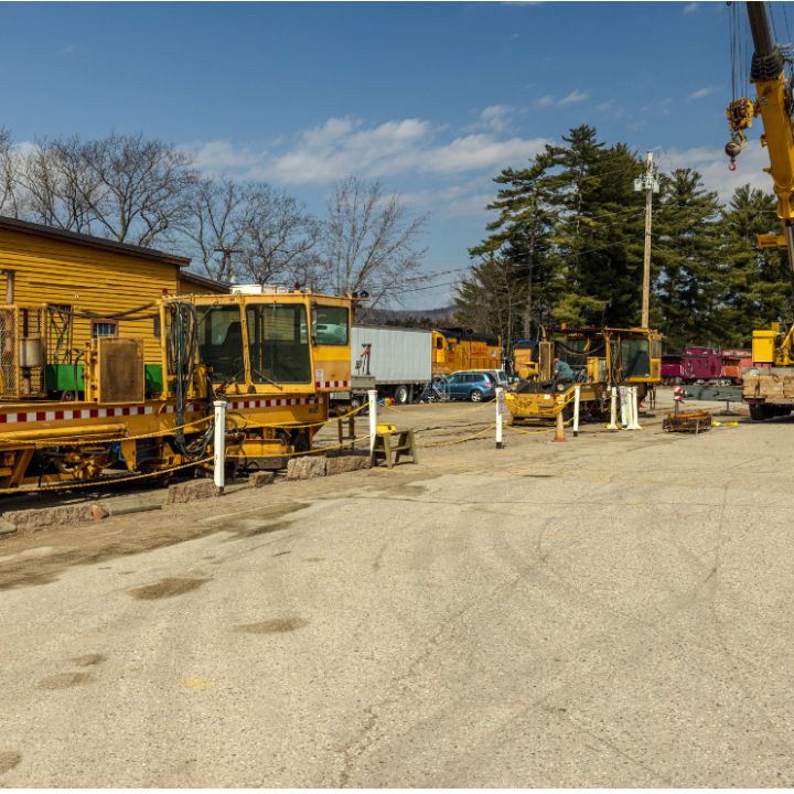 a school bus parked in front of a house